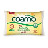 Margarina 80% Sem Sal Coamo 1,010kg